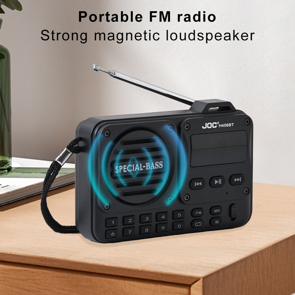Portable Digital FM Radio With LED Display Bluetooth Speaker For Seniors High Sensitivity Radio Re 1