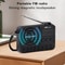 Portable Digital FM Radio With LED Display Bluetooth Speaker For Seniors High Sensitivity Radio Re 1