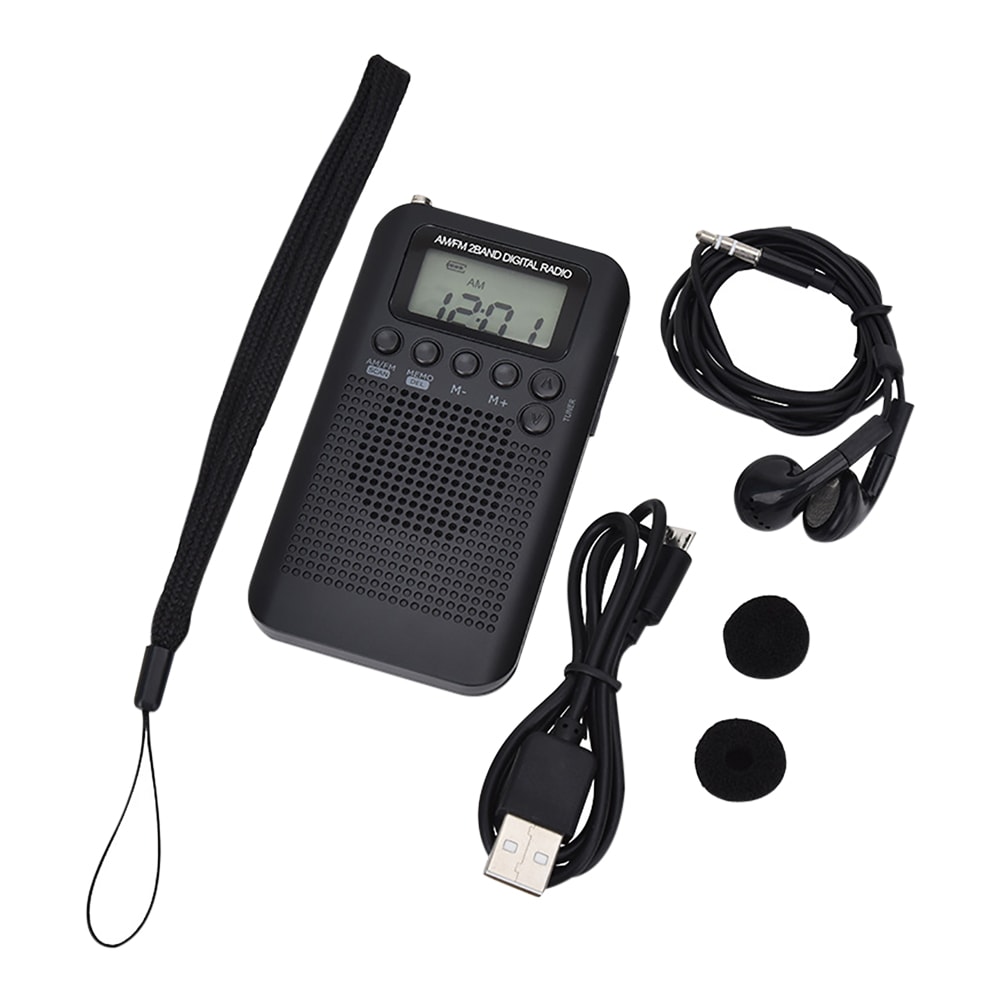 Pocket Radio Portable Stereo With Digital Tuning FM AM Radio LCD Display And Rechargeable Speaker 0