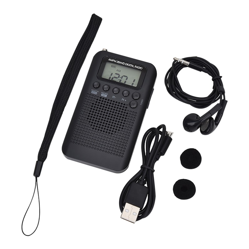 Pocket Radio Portable Stereo With Digital Tuning FM AM Radio LCD Display And Rechargeable Speaker 0