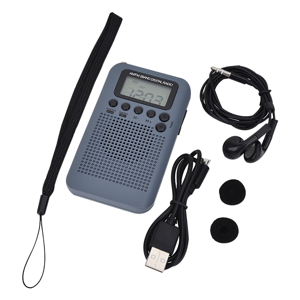 Pocket Radio Portable Stereo With Digital Tuning FM AM Radio LCD Display And Rechargeable Speaker 7