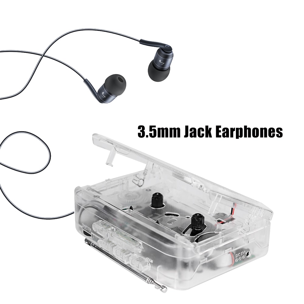 Portable Cassette Player With Radio Multiple Power Supply Methods High Quality Sound And Stereo Spe 4