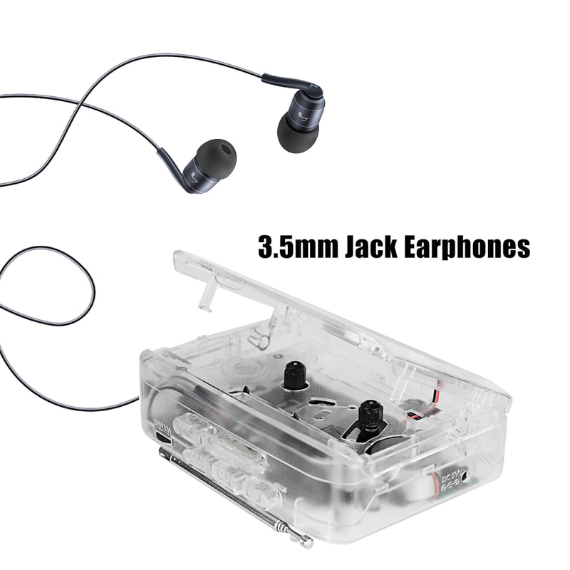 Portable Cassette Player With Radio Multiple Power Supply Methods High Quality Sound And Stereo Spe 4