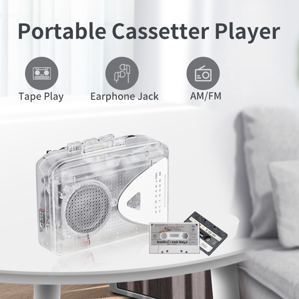 Portable Cassette Player With Radio Multiple Power Supply Methods High Quality Sound And Stereo Spe 6