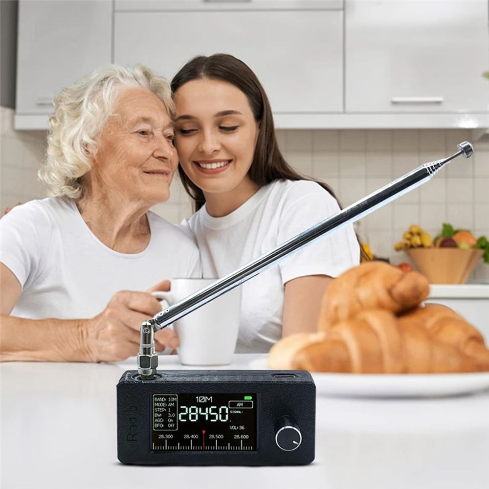 Portable Mini Radio with IPS Screen All Band AM/FM Radio Receiver