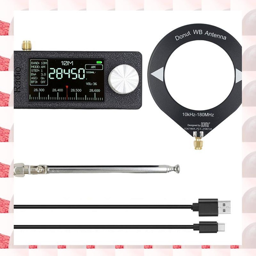 Portable Mini Radio with IPS Screen All Band AM/FM Radio Receiver