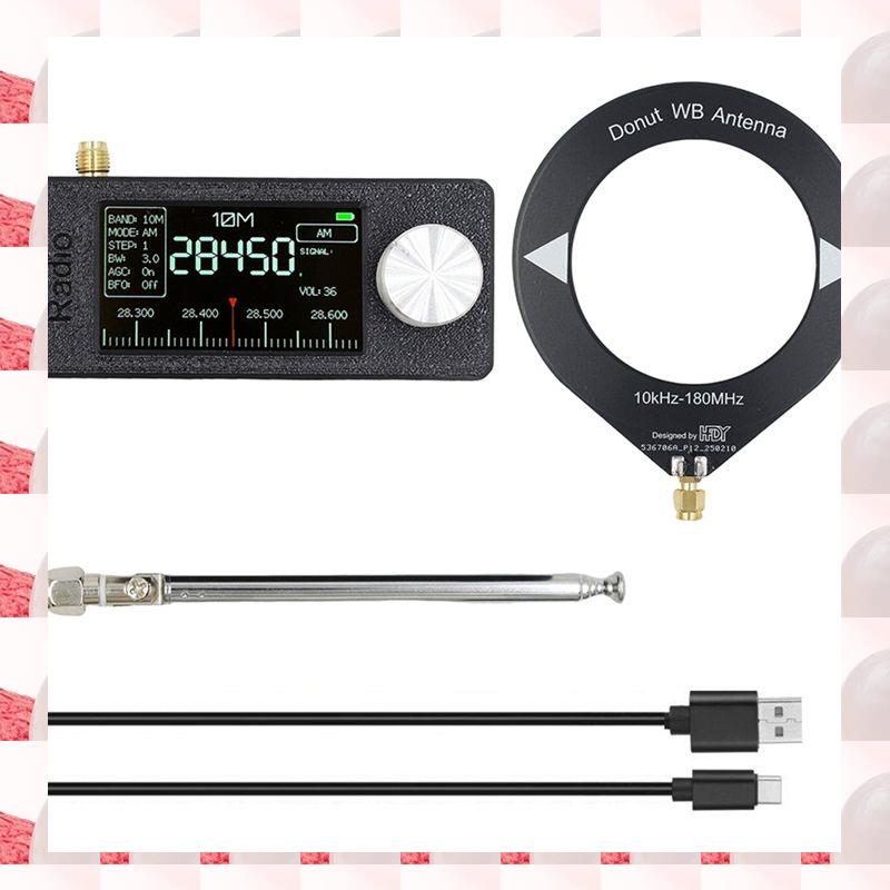 Portable Mini Radio with IPS Screen All Band AM/FM Radio Receiver