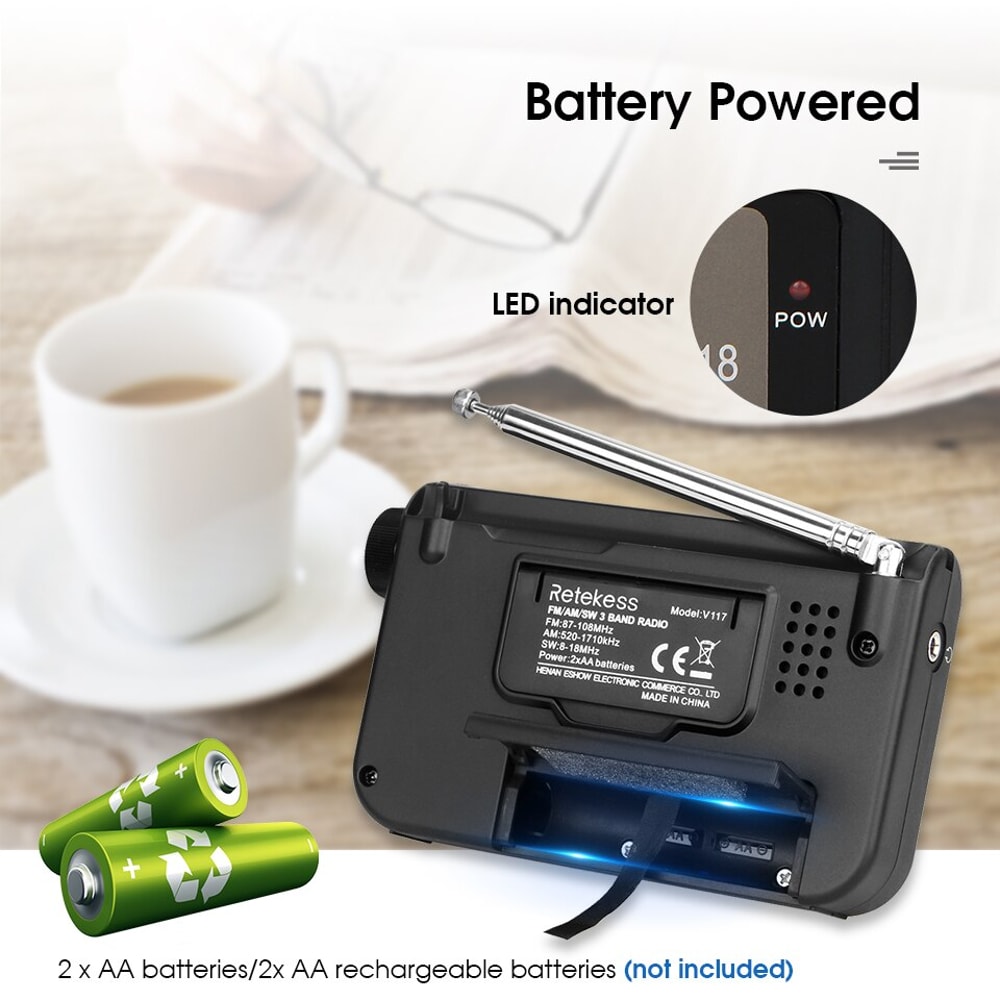 High Performance Portable Shortwave And Analog AM FM Radio For Seniors And Home 6