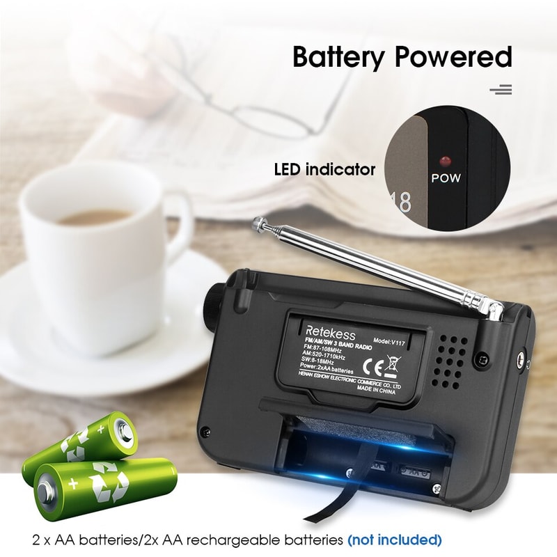 High Performance Portable Shortwave And Analog AM FM Radio For Seniors And Home 6