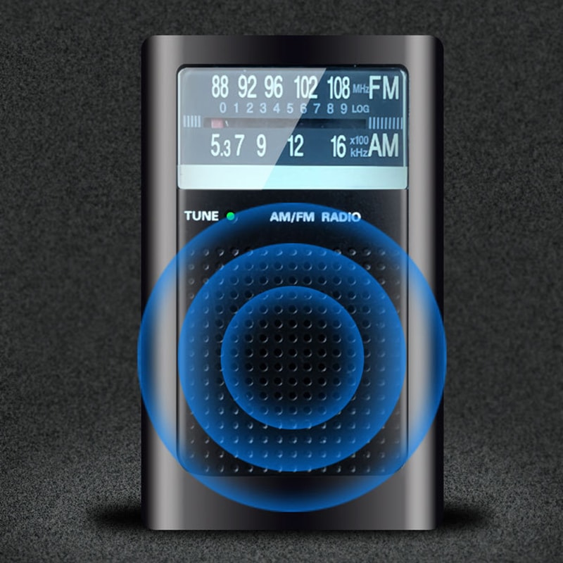 Portable AM FM Radio Receiver With Loud Speaker Battery Powered Radio For Elderly And Travel 1