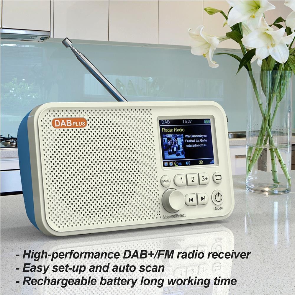 DAB FM Digital Radio Rechargeable LED Speaker Portable Music Player With Handsfree Bluetooth Playb 1
