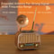 Retro Multi Band Radio With Wireless Streaming TF Card Play Portable FM AM SW Radio For Home And G 3