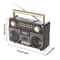 Retro Portable Radio With USB Charging TF Card Player AM FM SW Bands For Family Gatherings 2
