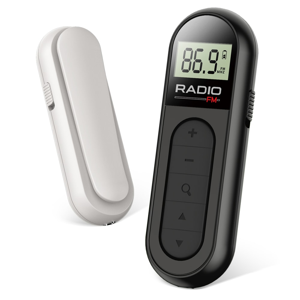 Portable FM Radio With Rechargeable Battery Digital Tuning LCD Screen And Belt Clip For Enhanced Re 4