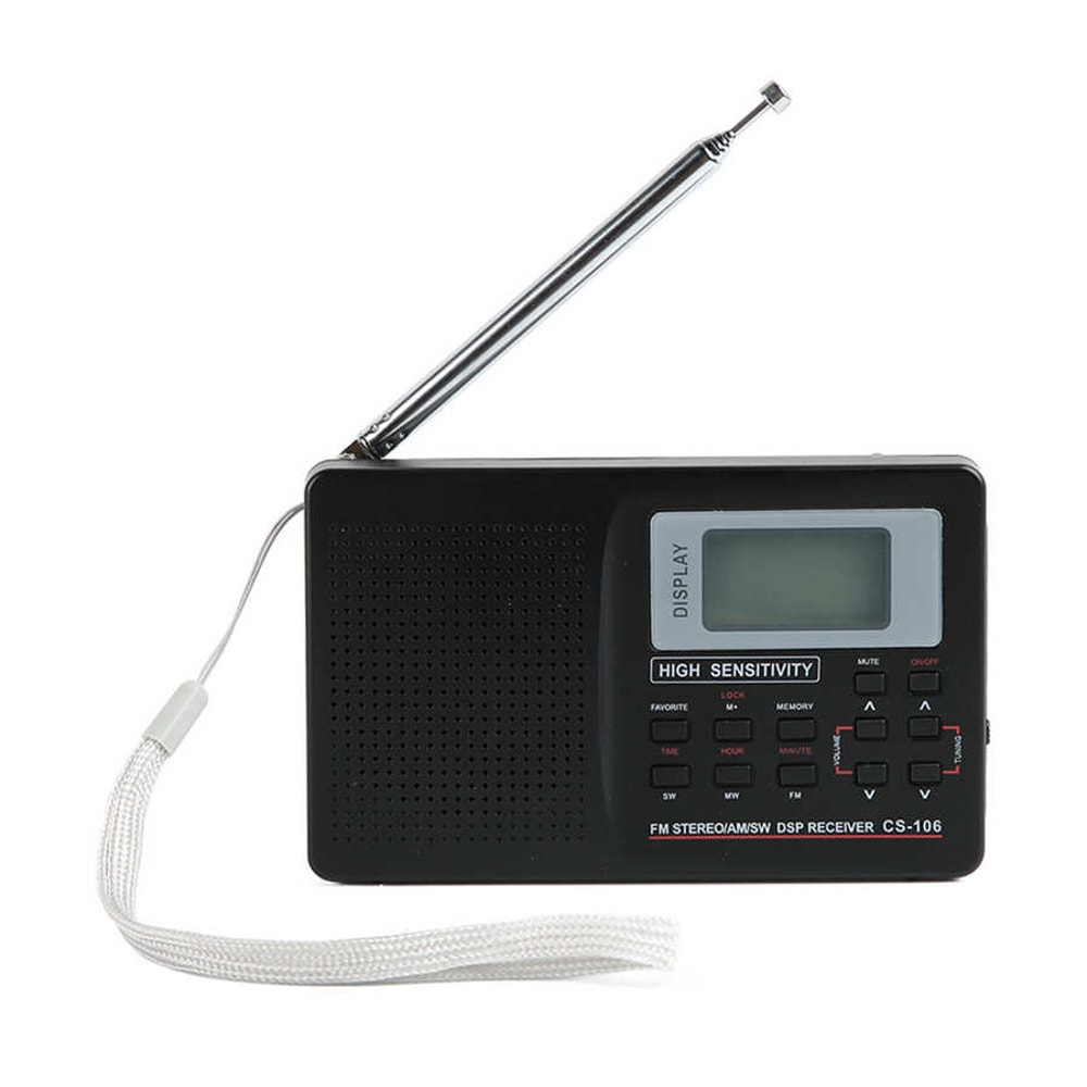 Portable Digital Full Band Radio With Alarm Clock And Memory Function AM FM SW Reception 1