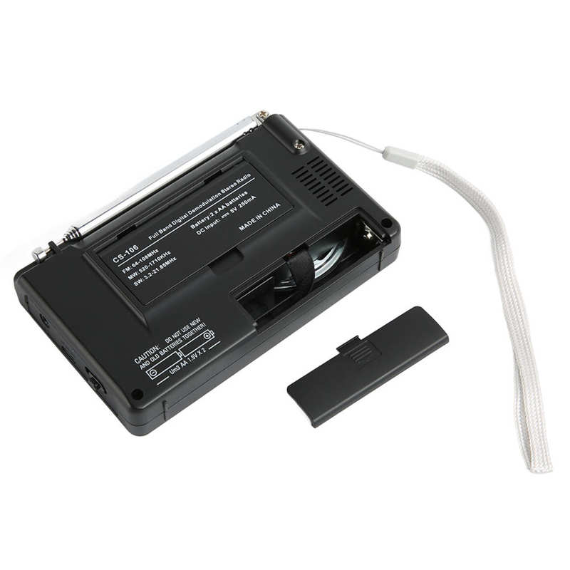 Portable Digital Full Band Radio With Alarm Clock And Memory Function AM FM SW Reception 4