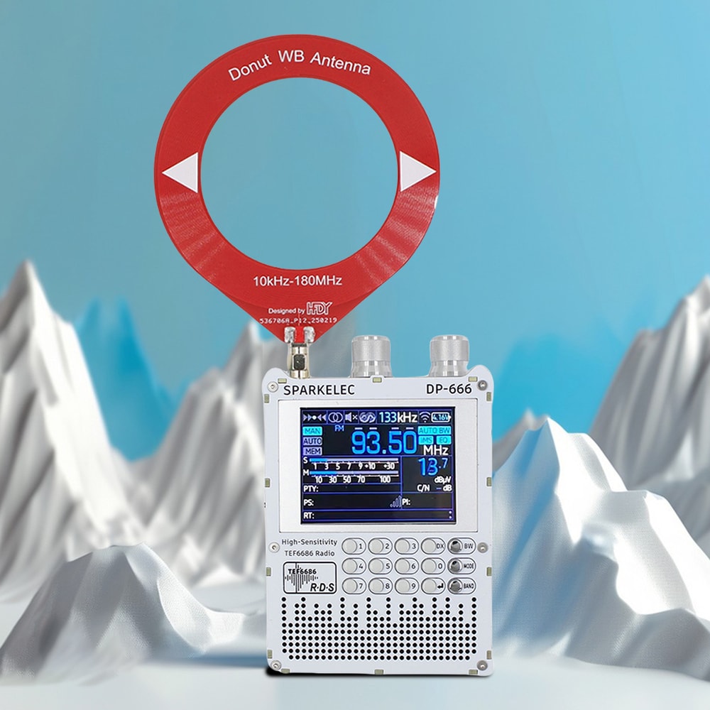 Portable Full Band Shortwave Radio Receiver With LCD Display High Sensitivity Tuner 1