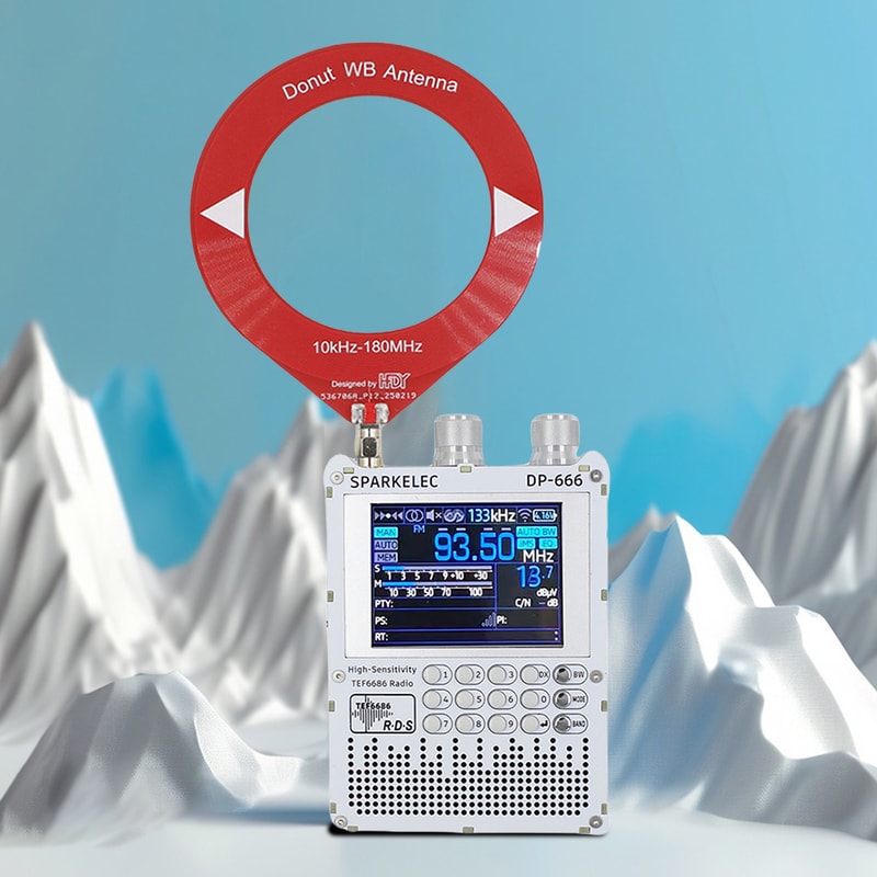 Portable Full Band Shortwave Radio Receiver With LCD Display High Sensitivity Tuner 1