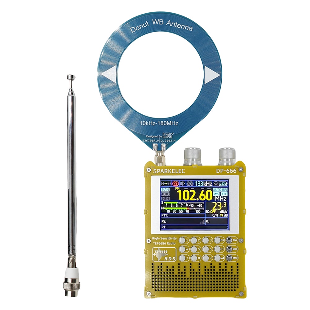 Portable Full Band Shortwave Radio Receiver With LCD Display High Sensitivity Tuner 6