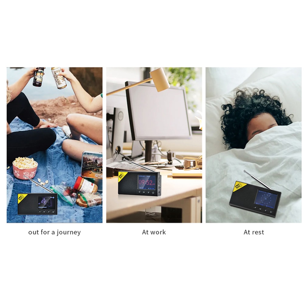 Portable Digital Radio With Bluetooth And LCD Display DAB FM Receiver For Home Office 5