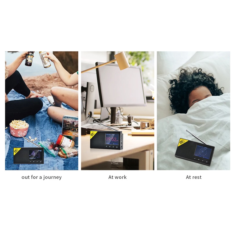 Portable Digital Radio With Bluetooth And LCD Display DAB FM Receiver For Home Office 5