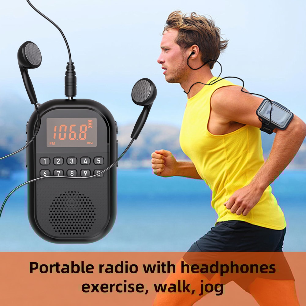 Mini Portable Radio With HD Sound Quality USB SD Dual Card Decoding For Outdoor Use 0