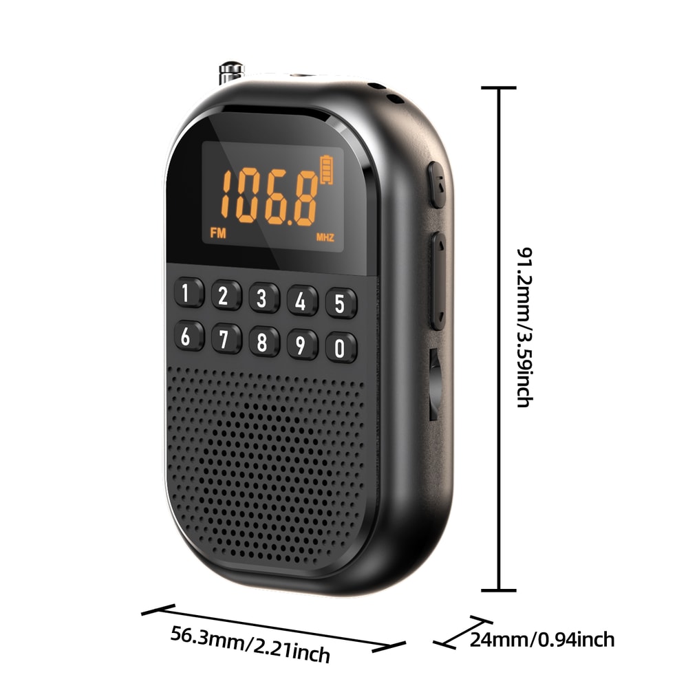 Mini Portable Radio With HD Sound Quality USB SD Dual Card Decoding For Outdoor Use 2
