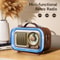 Portable Radio With RGB Mood Light Wireless FM AM SW Radio Vintage Style Party Speaker With Multic 0