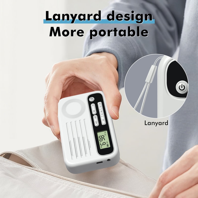 Portable AM FM Radio With DSP Reception Headphone Jack Compact For Outdoor Emergency Use 5