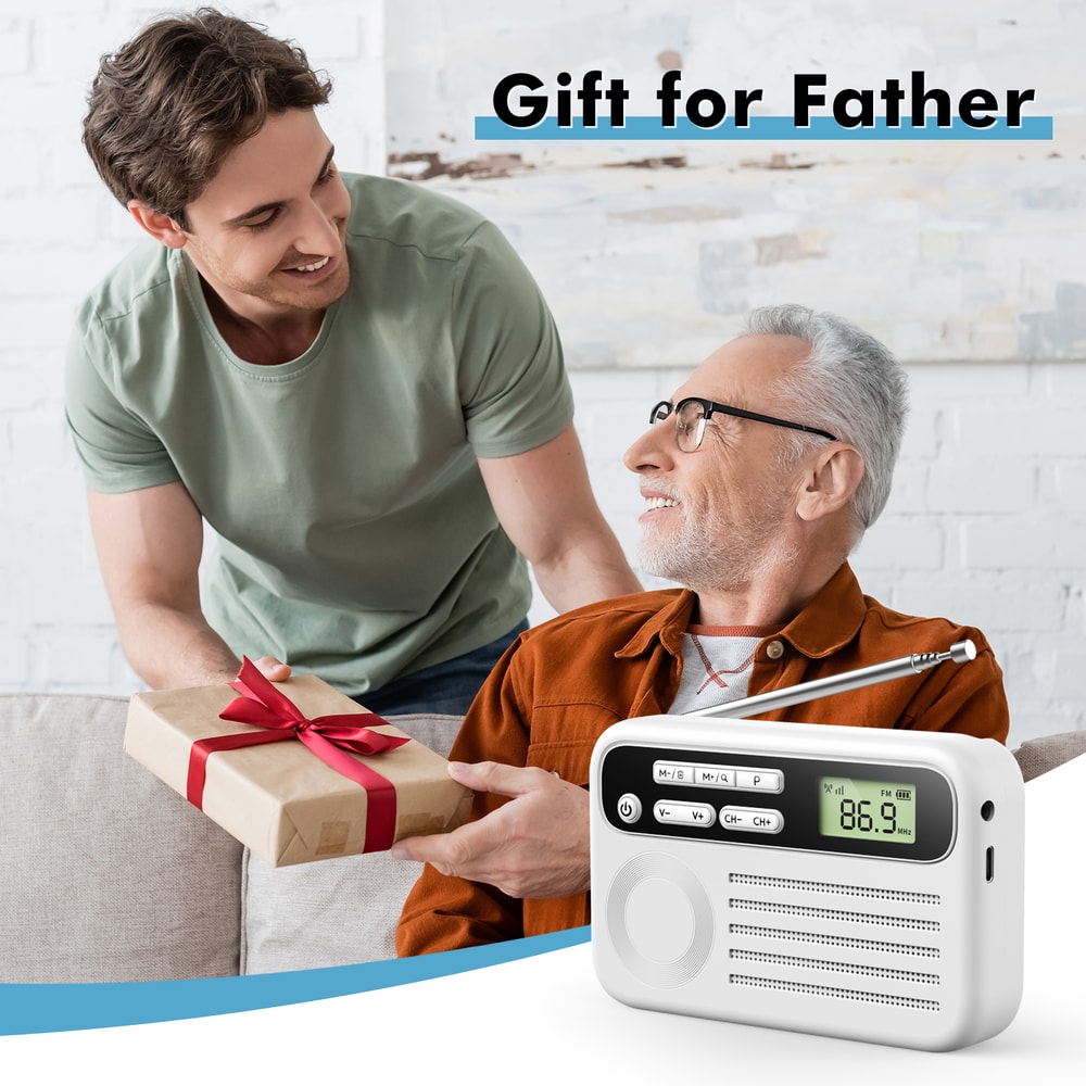 Portable AM FM Radio With DSP Reception Headphone Jack Compact For Outdoor Emergency Use 4