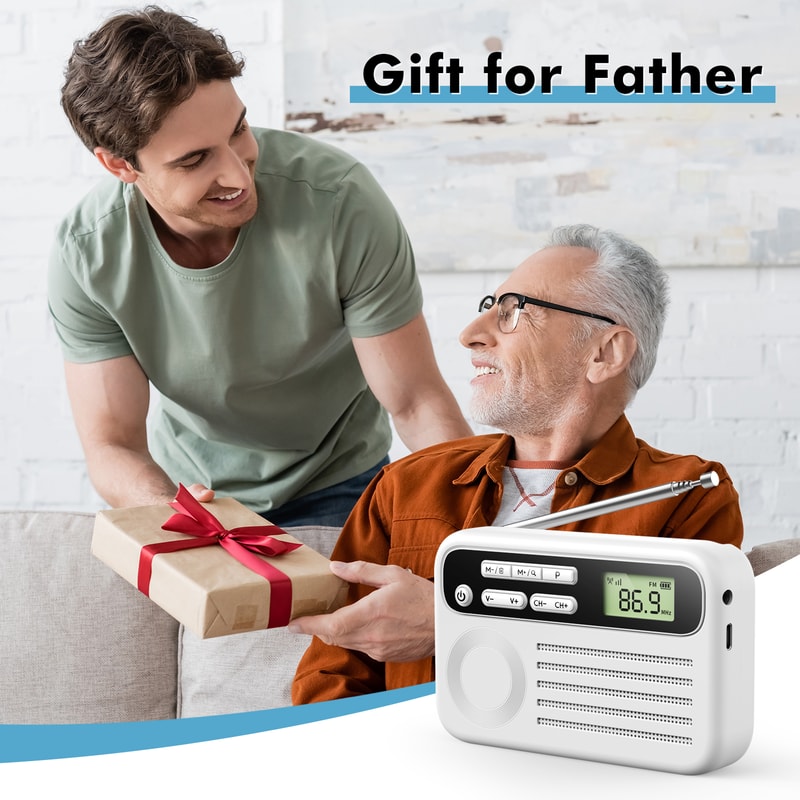 Portable AM FM Radio With DSP Reception Headphone Jack Compact For Outdoor Emergency Use 4