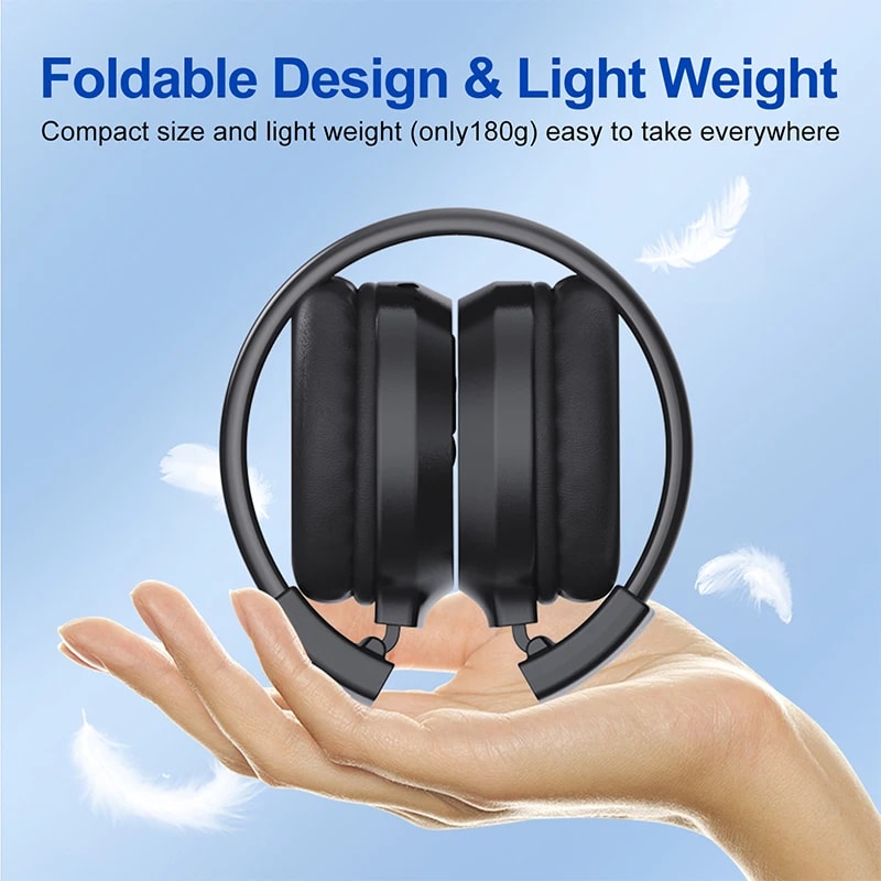 Portable FM Radio Headphones With LED Display And Soft Ear Muffs For Jogging Walking Meetings 2