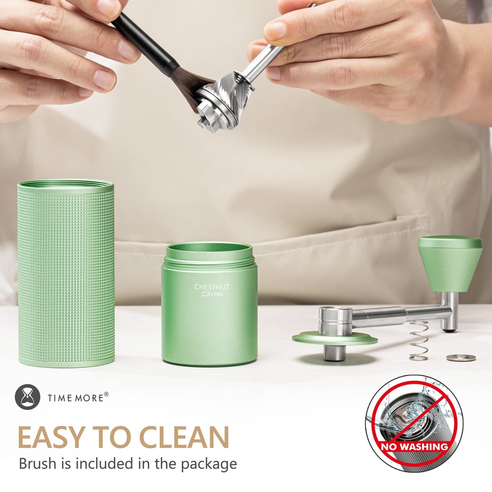 Chestnut Pro Manual Coffee Grinder Portable Hand Espresso Grinder With Foldable Crank Burr Inside 6