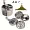 Herb Grinder Portable Section Spice Grinder Multifunctional Zinc Alloy Shredder For Kitchen Use 2