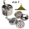 Herb Grinder Portable Section Spice Grinder Multifunctional Zinc Alloy Shredder For Kitchen Use 2