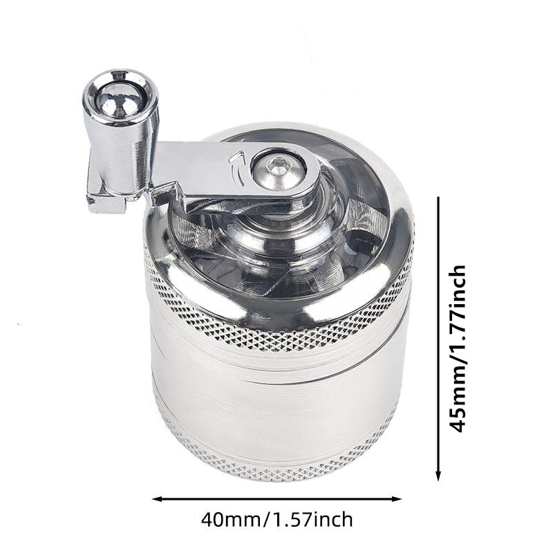 Herb Grinder Portable Section Spice Grinder Multifunctional Zinc Alloy Shredder For Kitchen Use 3