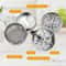 Herb Grinder Portable Section Spice Grinder Multifunctional Zinc Alloy Shredder For Kitchen Use 4