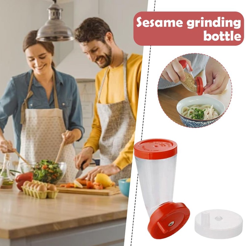 Manual Sesame Grinder With Hand Crank Leak Proof Spice Seed Grinding Tool For Dishes And Rice Noodl 5