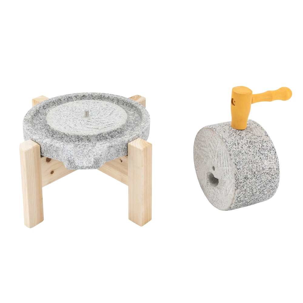 Traditional Handcrafted Natural Hemp Stone Mill Authentic Dry Wet Grain Grinder For Healthy Home C 1