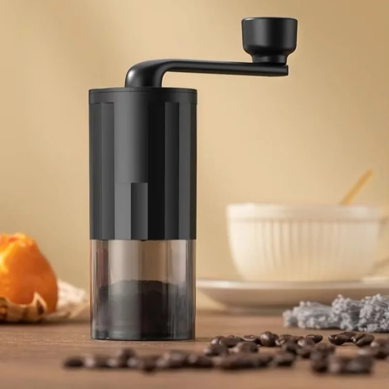 Precision Manual Coffee Grinder Portable Ceramic Burr Mill for Home, Travel & Camping