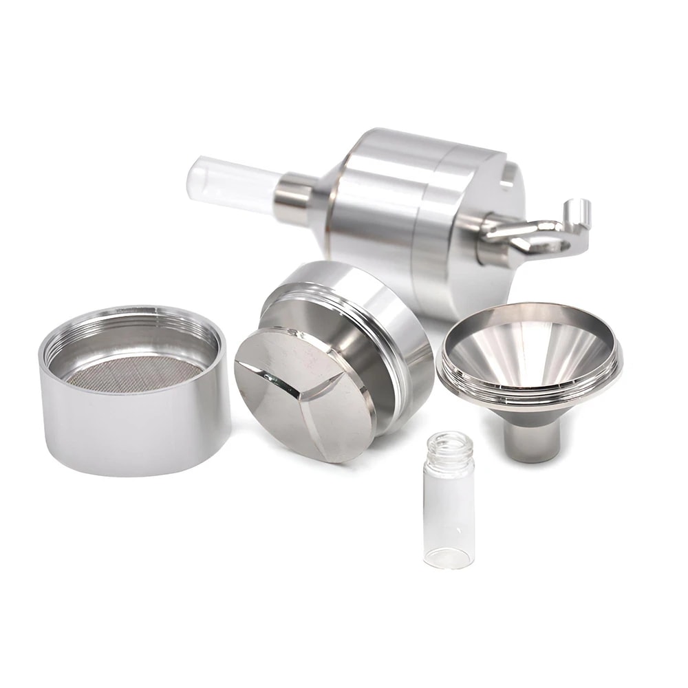 Precision Manual Metal Powder Mill Ultra Fine Spice Grinder Funnel 2