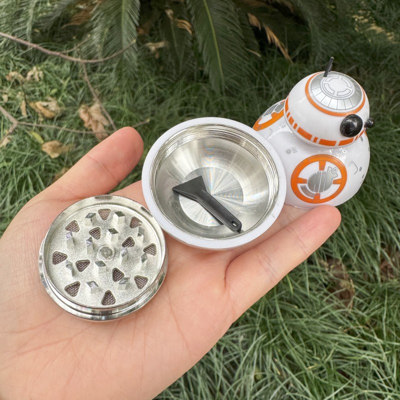 Zinc Alloy Crusher Professional Manual Herb Grinder Portable Spice Mill For Kitchen Travel 3