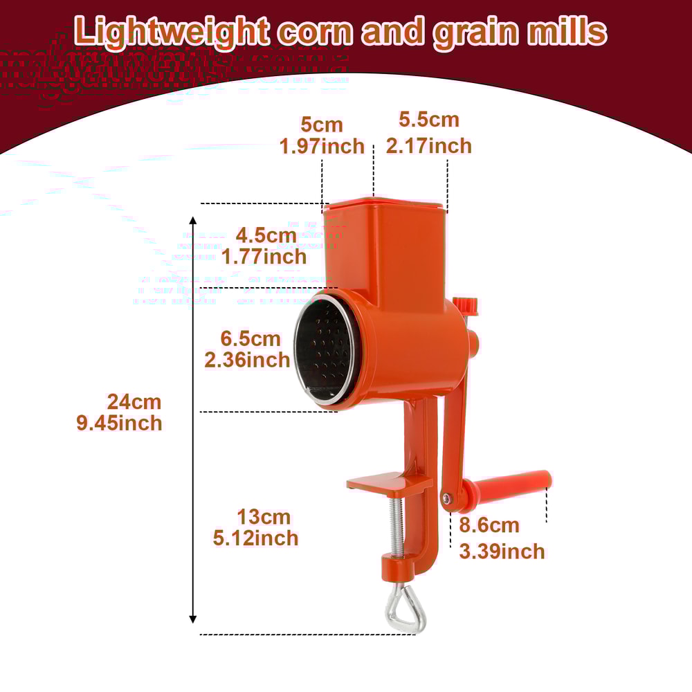 Multi Purpose Manual Grain Mill Hand Crank Food Grinder For Home Flour And Spices 3
