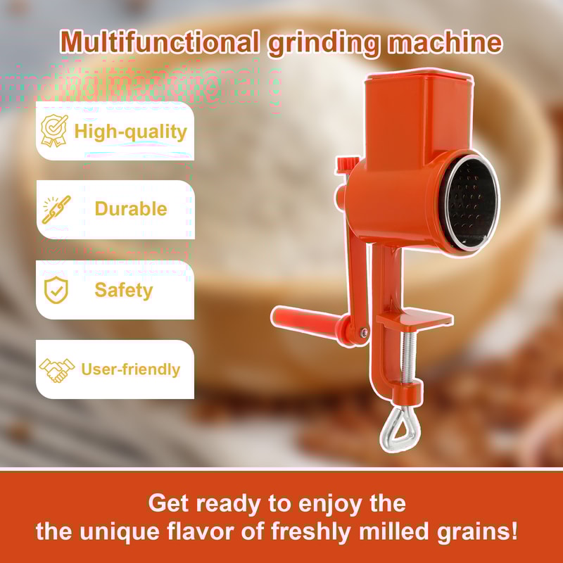 Multi Purpose Manual Grain Mill Hand Crank Food Grinder For Home Flour And Spices 4