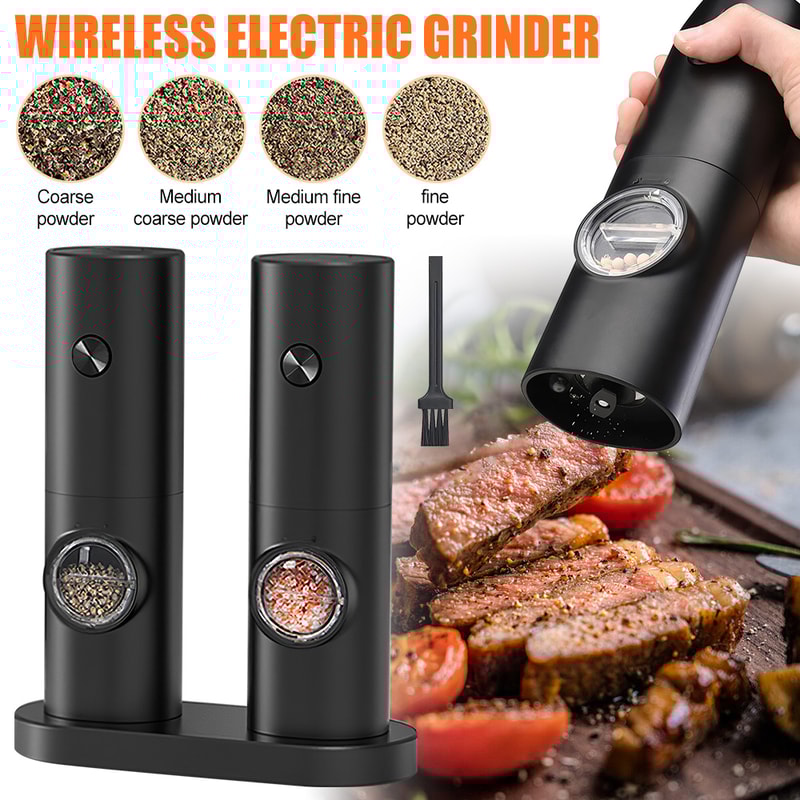 Modern Electric Salt And Pepper Grinder Automatic Spice Mill With Adjustable Coarseness 3