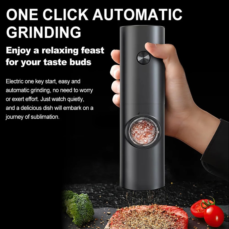 Modern Electric Salt And Pepper Grinder Automatic Spice Mill With Adjustable Coarseness 2