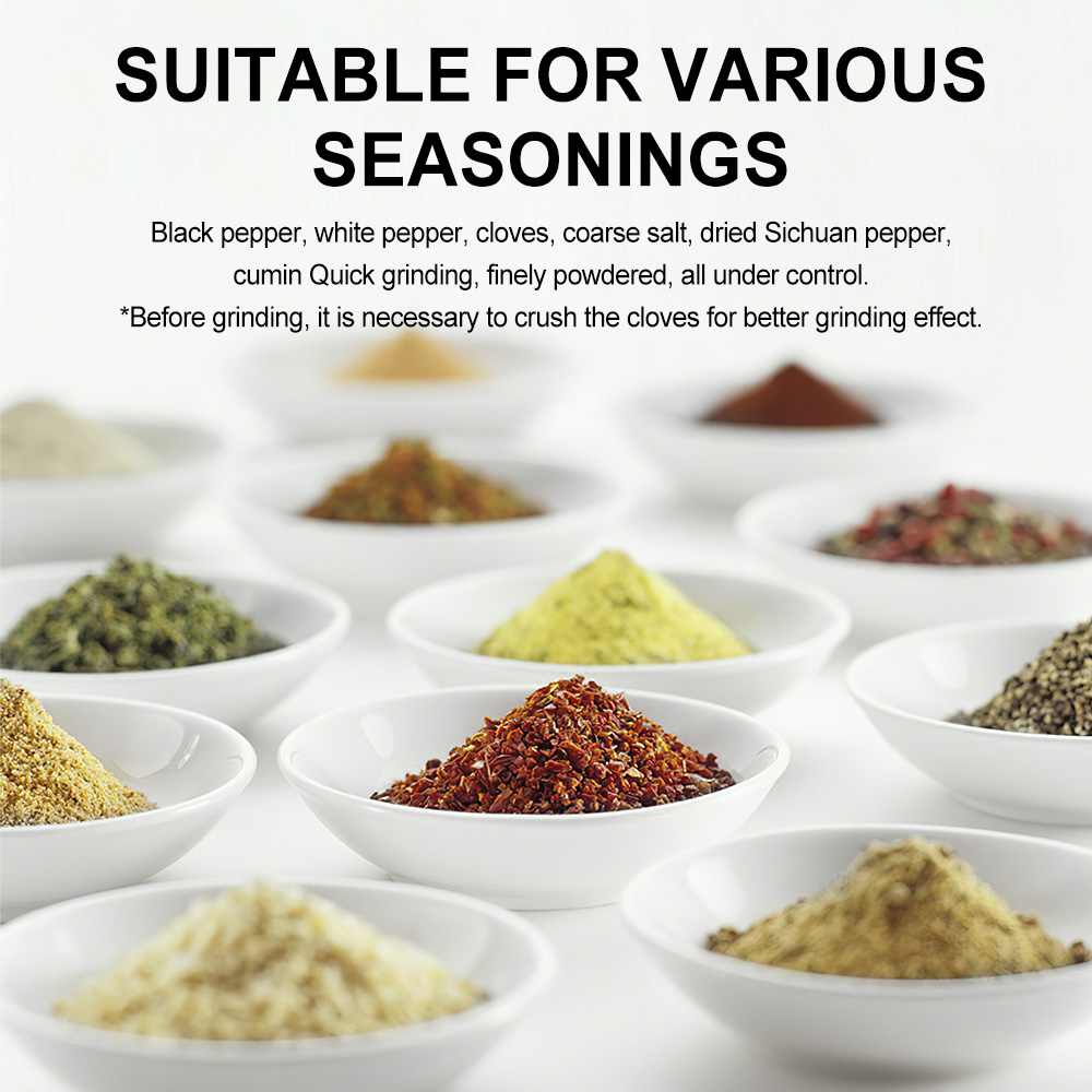 Modern Electric Salt And Pepper Grinder Automatic Spice Mill With Adjustable Coarseness 4