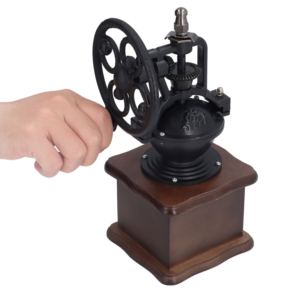 Artisan Retro Manual Coffee Grinder Professional Hand Crank Burr Mill With Adjustable Settings 1
