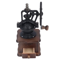 artisan retro manual coffee grinder professional hand crank burr mill with adjustable settings