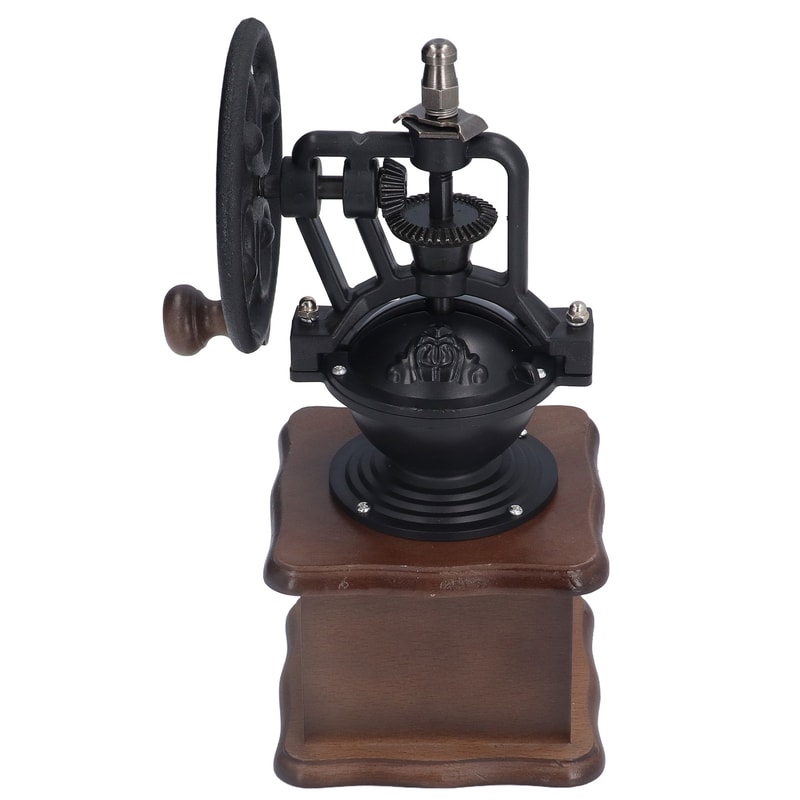 Artisan Retro Manual Coffee Grinder Professional Hand Crank Burr Mill With Adjustable Settings 5